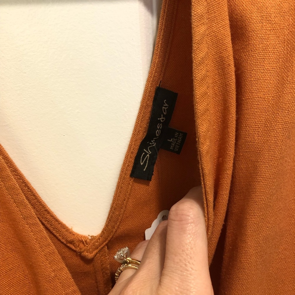 Wide Leg Jumper Autumn Orange - Picture 4 of 6